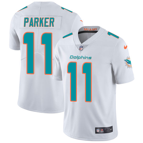 Nike Miami Dolphins #11 DeVante Parker White Men Stitched NFL Vapor Untouchable Limited Jersey->miami dolphins->NFL Jersey